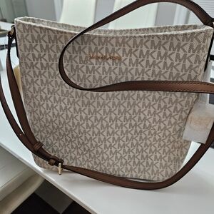 Michael Kors Beige and Brown Women's Bag
